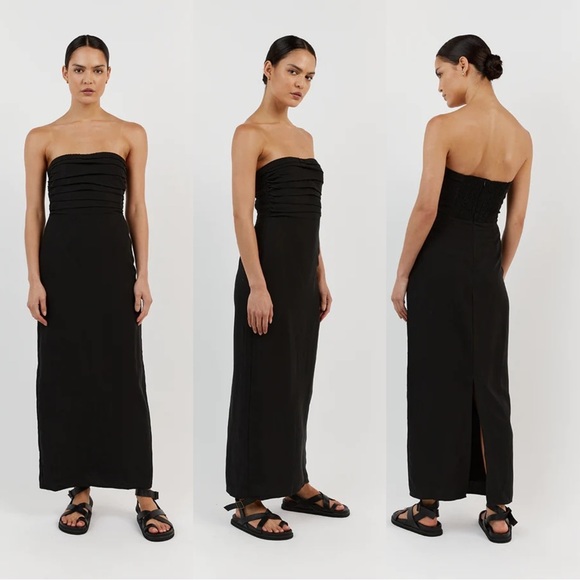 DISSH Dresses & Skirts - DISSH Shelby Black Strapless Midi Maxi Dress
